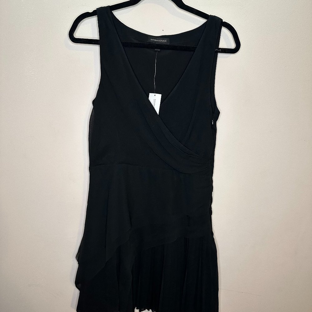NWT Banana Republic Black Layered Dress